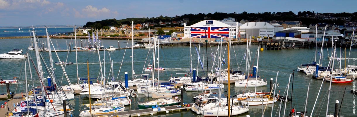 View of East Cowes from Cowes Marina, Isle of Wight